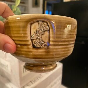 Handcrafted Brown Studio Pottery Bowl